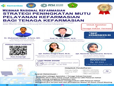 WEBINAR  NASIONAL KEFARMASIAN 